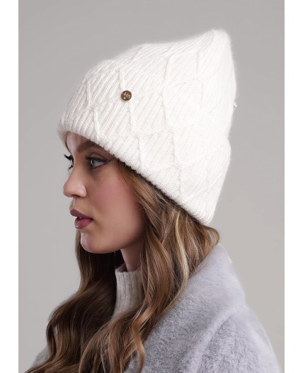 CLE Шапка 454349паш флис, молочный