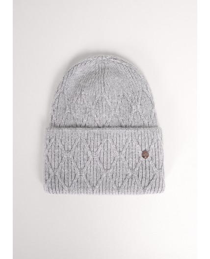 CLE Шапка 454349паш флис, меланж св.серый