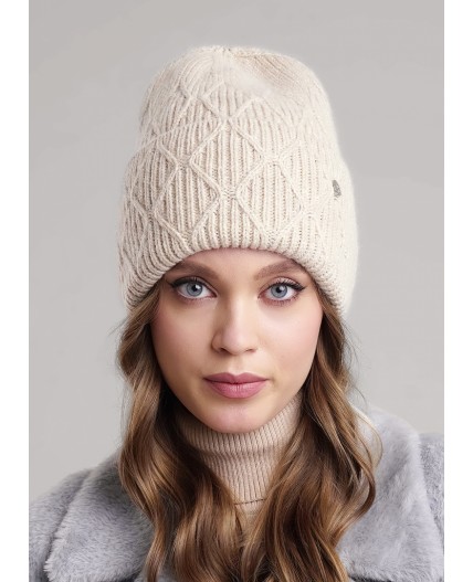 CLE Шапка 454349паш флис, св.бежевый