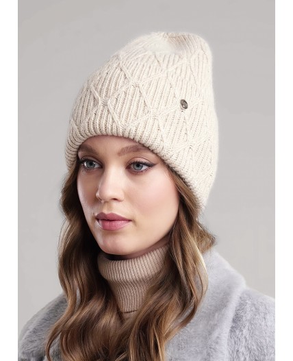 CLE Шапка 454349паш флис, св.бежевый