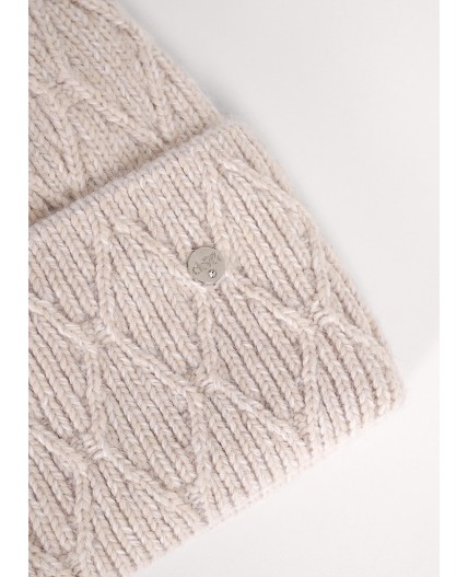 CLE Шапка 454349паш флис, св.бежевый
