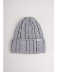 CLE Шапка 454397ап флис, меланж св.серый