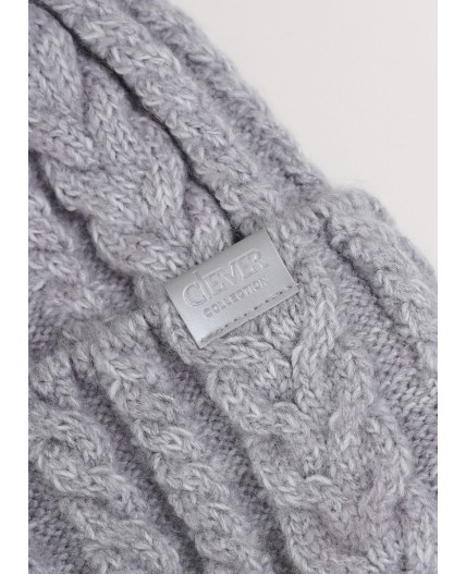 CLE Шапка 454397ап флис, меланж св.серый