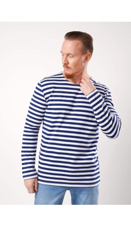 ЭЙС джемпер муж. 600217ф дл.рук, т.синий/белый