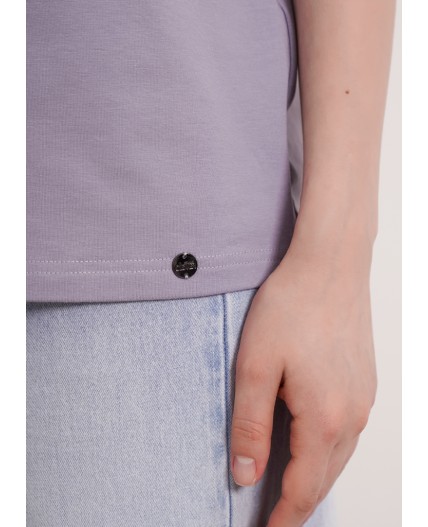 CLE LF010 Футболка жен. ЧБ база, серый