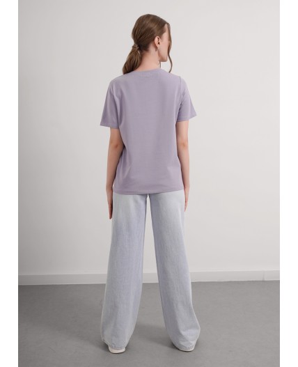 CLE LF010 Футболка жен. ЧБ база, серый