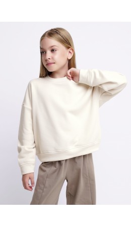 CLE Джемпер дев. 757225/25пю, молочный