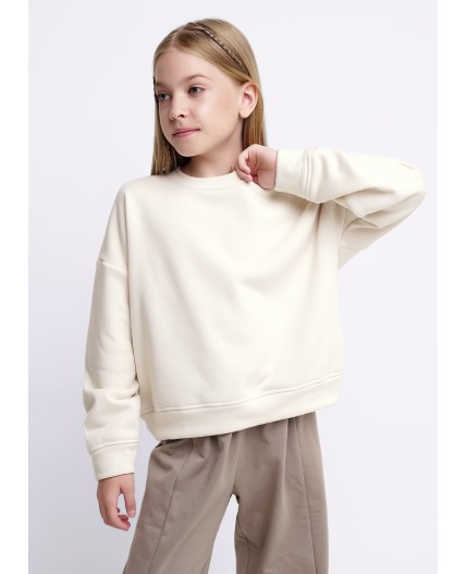 CLE Джемпер дев. 757225/25пю, молочный