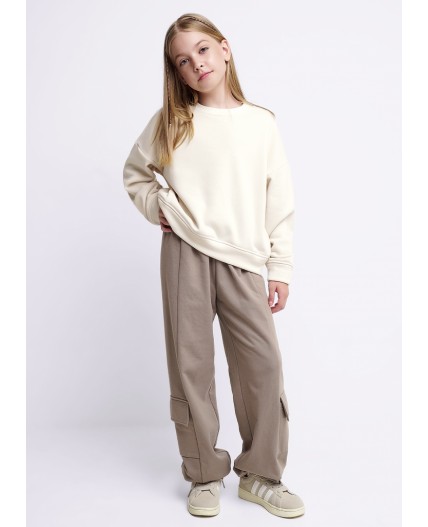 CLE Джемпер дев. 757225/25пю, молочный