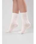 CLE Носки жен.Д681Х зима fashion, молочный
