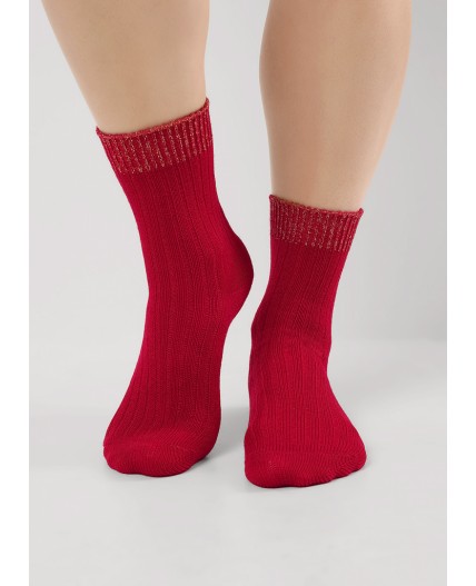 CLE Носки жен.Д683Ш акрил зима, бордовый