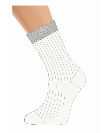 CLE Носки жен.Д683Ш акрил зима, молочный