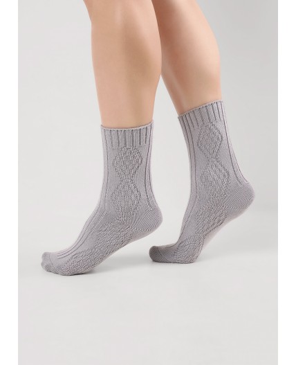 CLE Носки жен.Д684Ш зима fashion, серый
