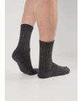 CLE Носки муж.Ш104 акрил зима, меланж серый