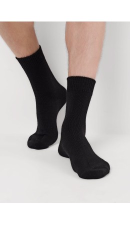 CLE Носки муж.Ш105 акрил зима, чёрный