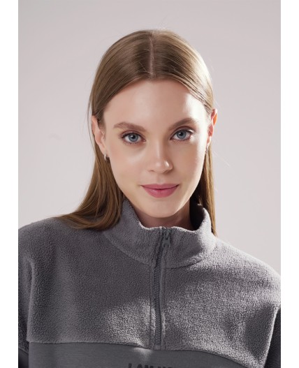 CLE LH15-107 Джемпер жен., т.серый