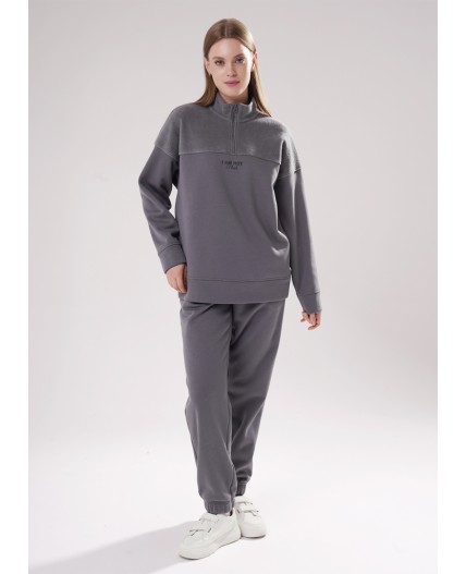 CLE LH15-107 Джемпер жен., т.серый
