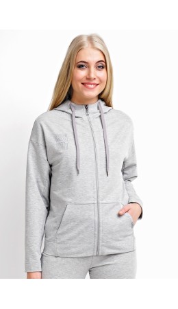 CLE LJ006 Куртка жен., меланж серый