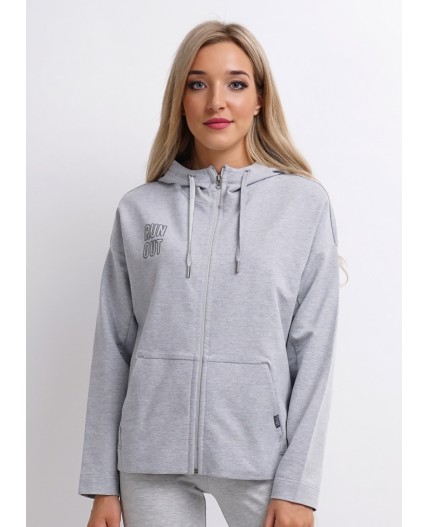 CLE LJ006у Куртка жен., меланж серый