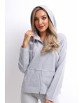 CLE LJ006у Куртка жен., меланж серый
