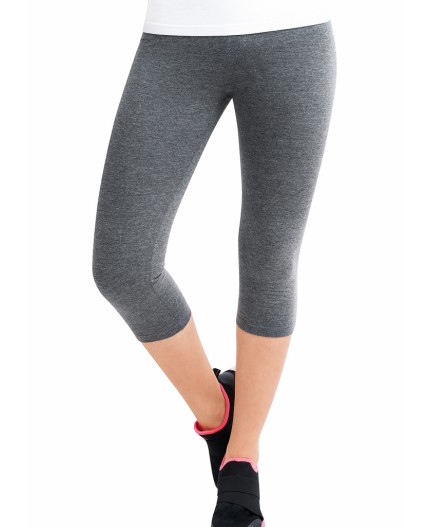 CLE LL001у Лосины укороч. жен., меланж серый