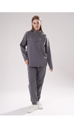 CLE LTR15-107 Брюки жен., т.серый