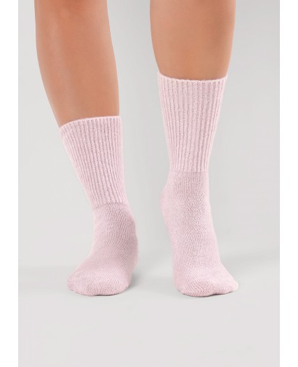 CLE Носки жен.Д679Ш шерсть акрил, розовый