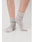 CLE Носки жен.Д679Ш шерсть акрил, св.серый