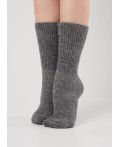 CLE Носки жен.Д679Ш шерсть акрил, т.серый