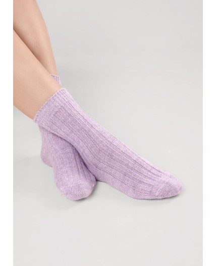 CLE Носки жен.Д689Ш акрил зима, лавандовый