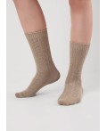 CLE Носки жен.Д691В зима вискоза нейлон, св.бежевый