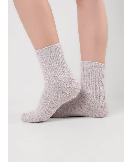 CLE Носки жен.Д969Т травка fashion, св.серый