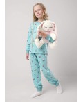CLE Пижама дев. 903517кдн, св.бирюзовый/т.коричневый