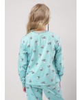 CLE Пижама дев. 903517кдн, св.бирюзовый/т.коричневый
