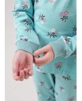 CLE Пижама дев. 903517кдн, св.бирюзовый/т.коричневый