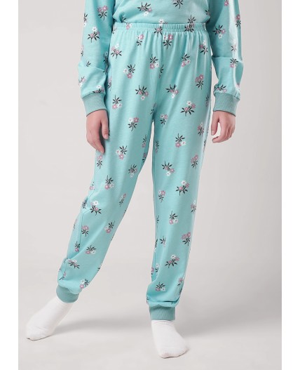 CLE Пижама дев. 903517кдн, св.бирюзовый/т.коричневый