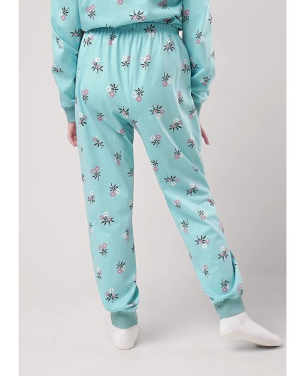 CLE Пижама дев. 903517кдн, св.бирюзовый/т.коричневый