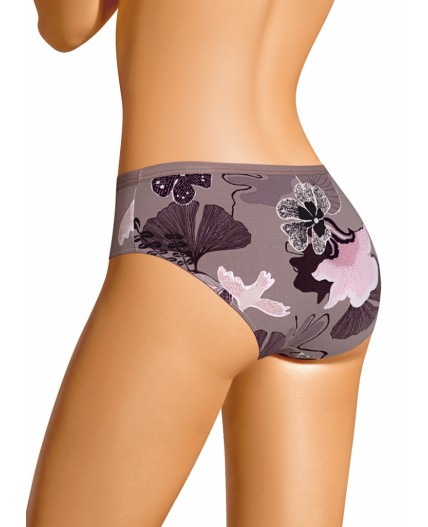 CLE B1181 Трусы жен. Миндаль, т.бежевый/т.коричневый