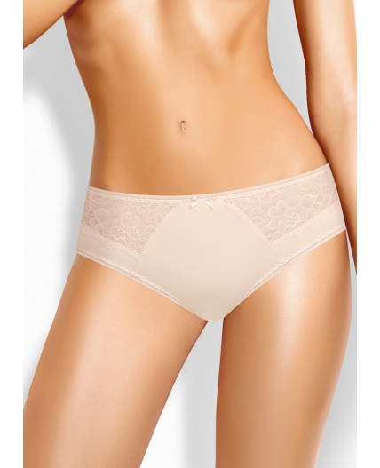 CLE B1188 Трусы жен. Кружево хлопок, св.бежевый
