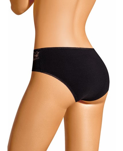 CLE B1188 Трусы жен. Кружево хлопок, чёрный