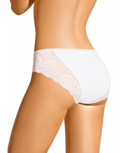 CLE B1189 Трусы жен. Кружево хлопок, белый