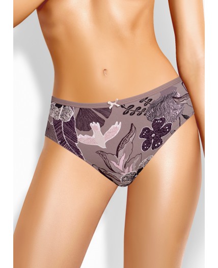 CLE C1181 Трусы жен. Миндаль, т.бежевый/т.коричневый