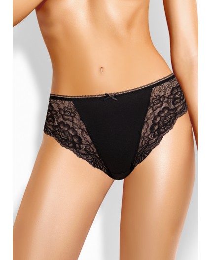 CLE C1188 Трусы жен. Кружево хлопок, чёрный