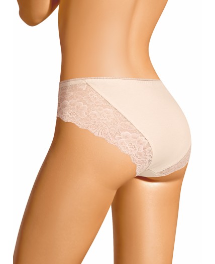 CLE C1189 Трусы жен. Кружево хлопок, св.бежевый