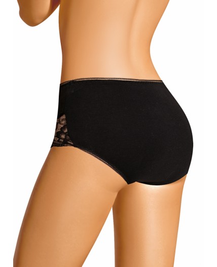 CLE M1188 Трусы жен. Кружево хлопок, чёрный