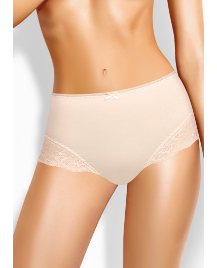 CLE M1188 Трусы жен. Кружево хлопок, св.бежевый