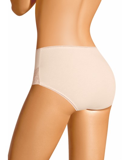 CLE M1188 Трусы жен. Кружево хлопок, св.бежевый