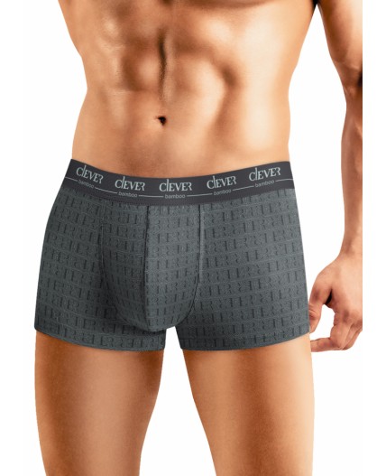 CLE MH450813 Трусы муж., т.серый/св.зелёный