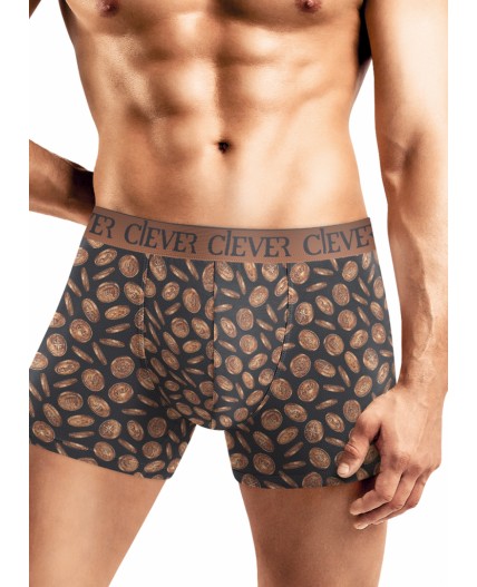 CLE MSH450653 Трусы муж., т.серый/св.оранжевый