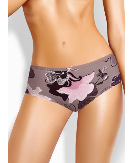CLE SH1181 Трусы жен. Миндаль, т.бежевый/т.коричневый